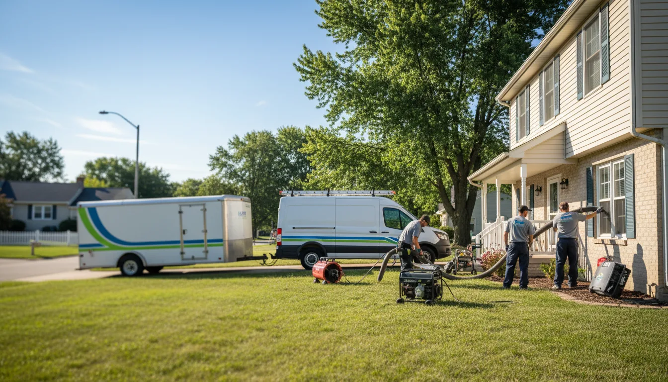 Flooded Basement Restoration And Cleanup With Repair in Addison, IL near me